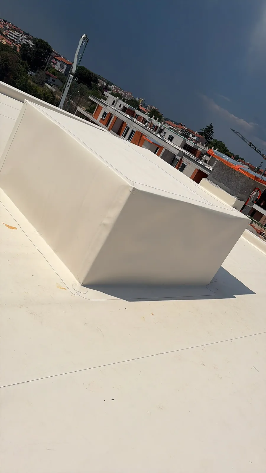Precizno izveden detalj hidroizolacije uz atiku